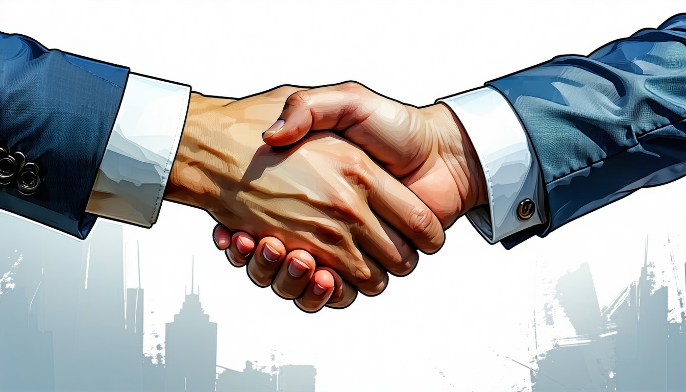 Bermitra dengan BIMI sambil berjabat tangan-3